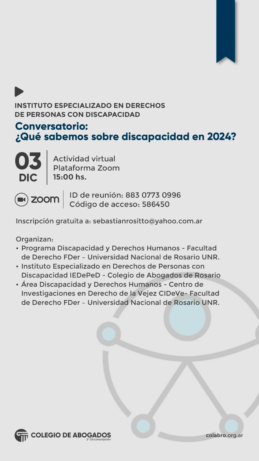 Conversatorio: ¿Qué sabemos sobre discapacidad en 2024? - 03/12/2024